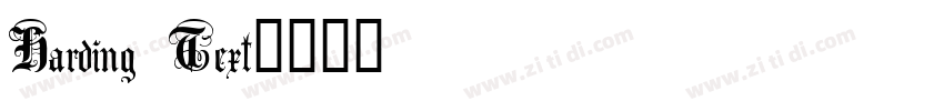 Harding Text字体转换
